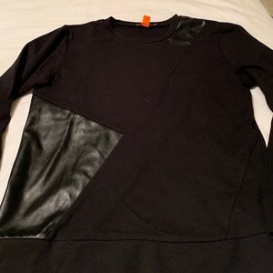 Joe Fresh sweatshirt with faux leather patches